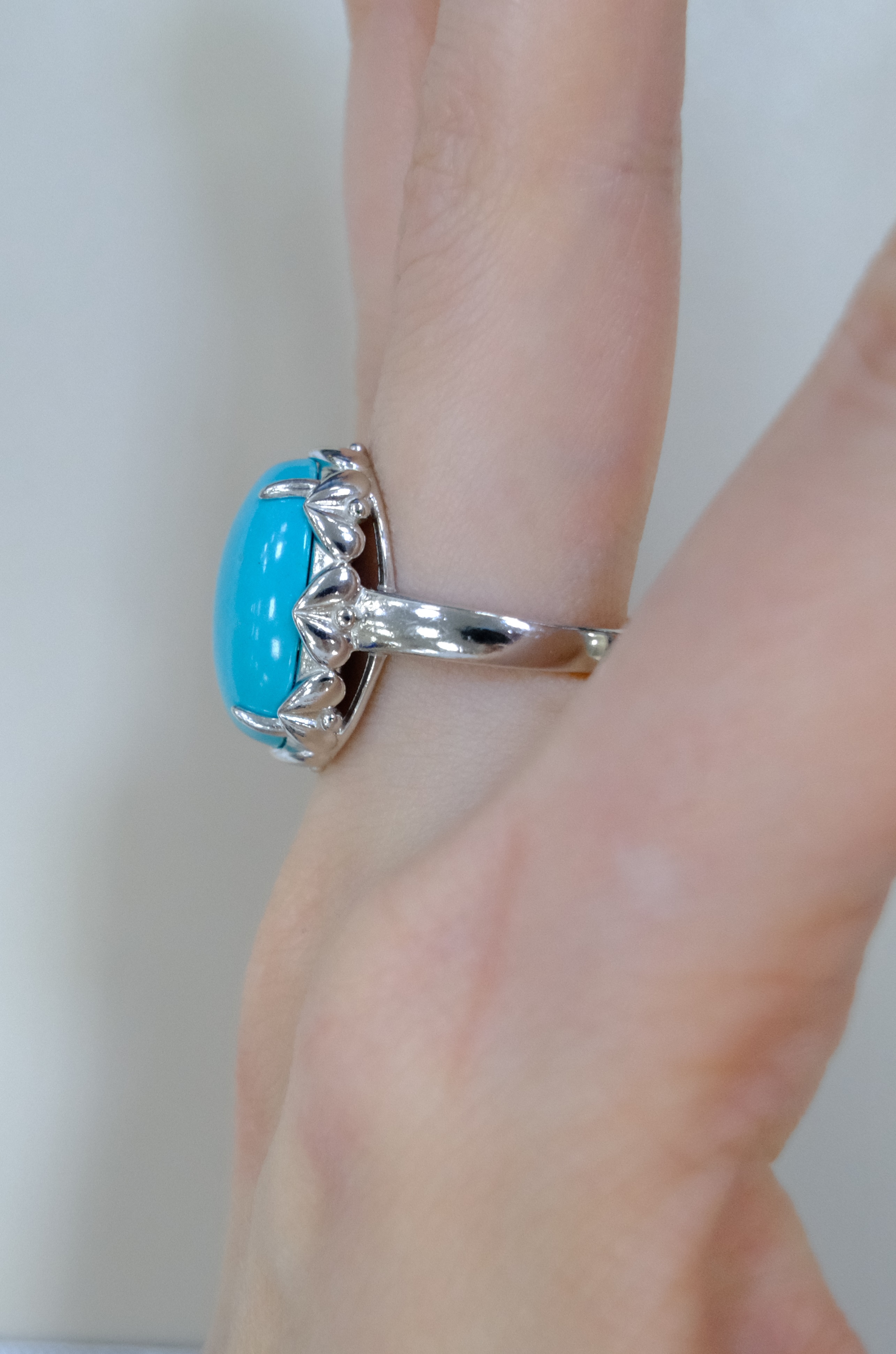 Серебряное кольцо с бирюзой